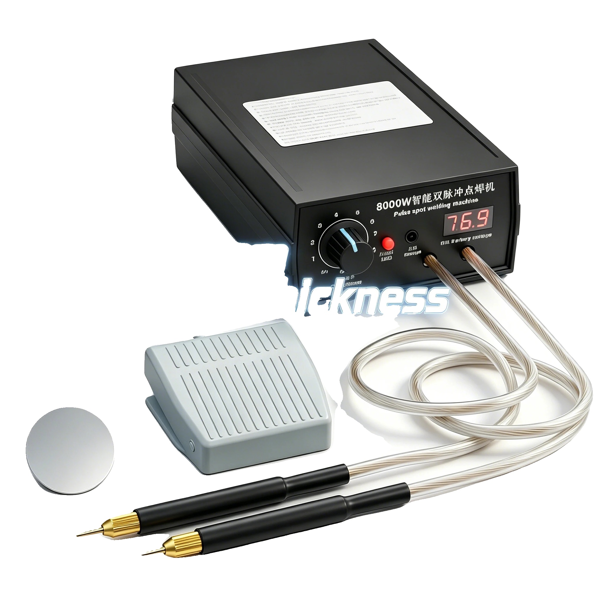 Punktschweißgerät, 8000 W Ausgangsleistung, 5200 Mah Akkukapazität, Schweißdicke 0,1–0,3 Mm, Eingangsspannung 100–240 V, Schweißstrom 1200 A