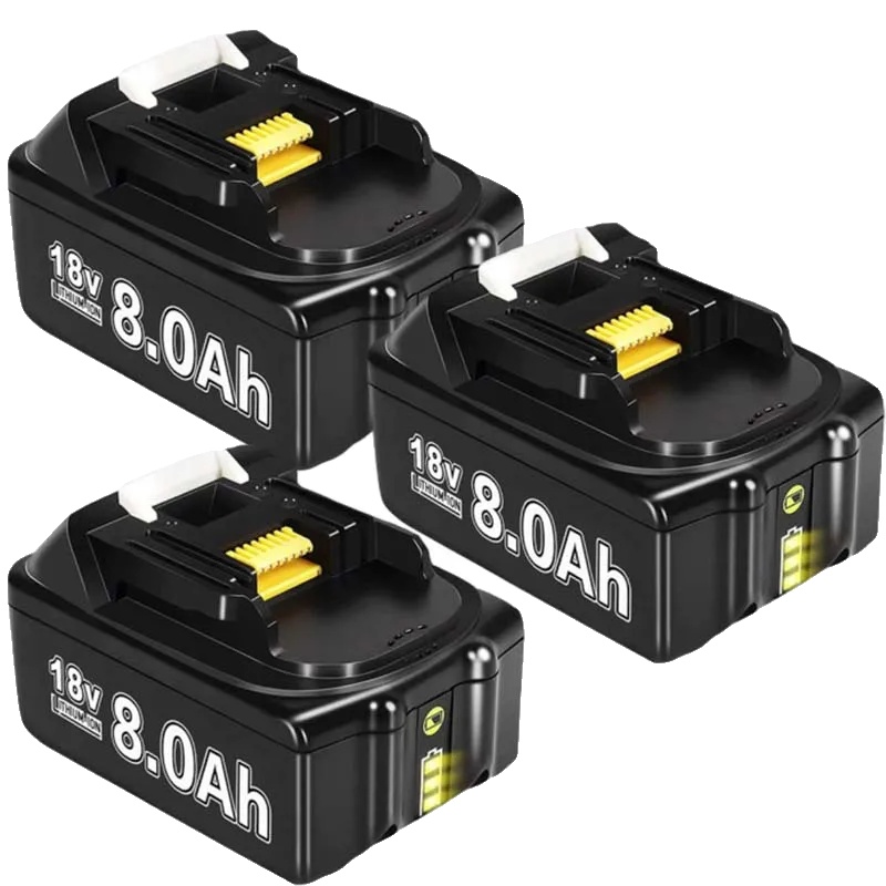 Wiederaufladbarer Lithium-akku, 8000 Mah Kapazität, 18 V Spannung, 3 Stück 8,0 Ah