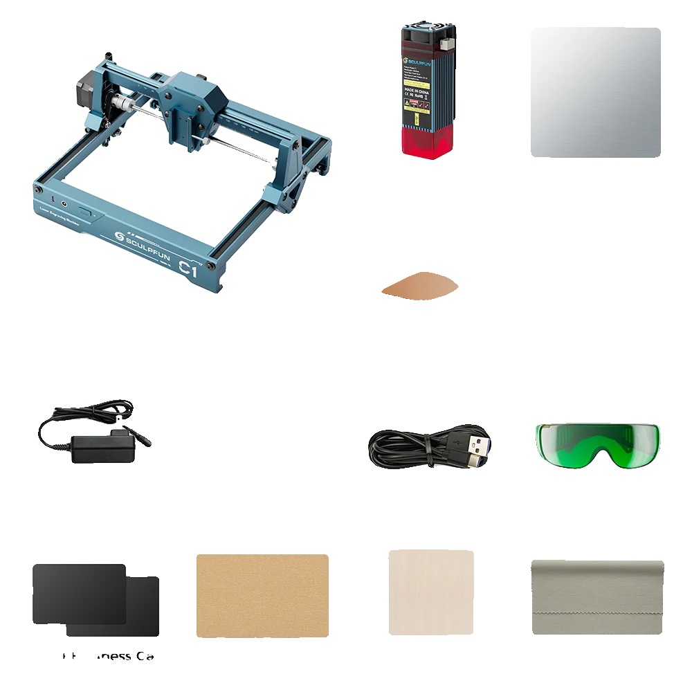 Lasergravierer, Kompaktes Design, Hohe Geschwindigkeit, Sculpfun C1, Eu