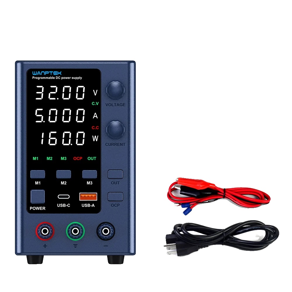 Labornetzteil, Einstellbare Spannung, Kompakte Bauweise, 32 V, 5 A, Speicher