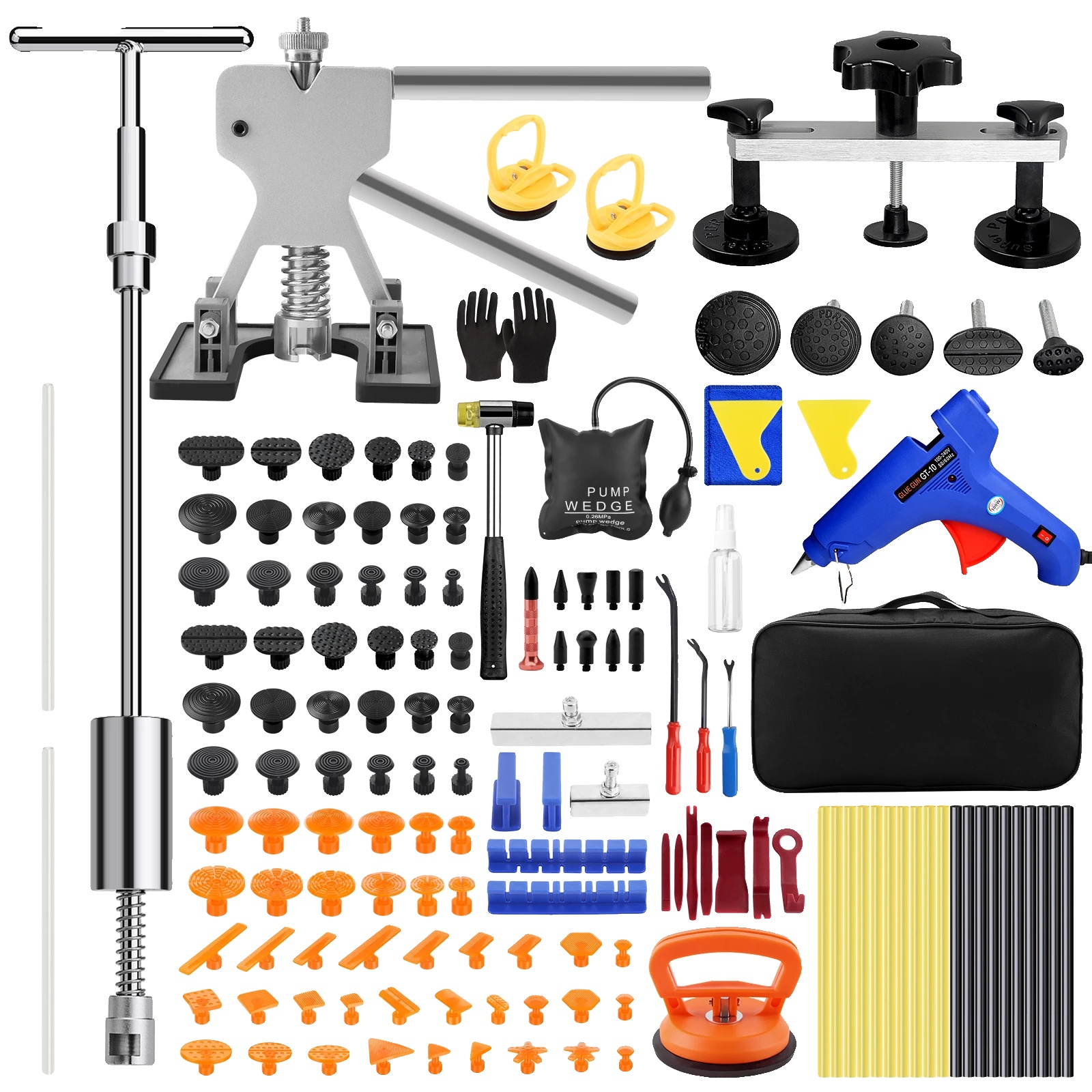 Dellenreparatur-werkzeugset Aus Edelstahl Und Robustem Kunststoff, Universell Einsetzbar, Mit T-zugmechanismus, Hochtemperaturbeständigem Klebstoff, Effektiv Gegen Dellen Und Kratzer.