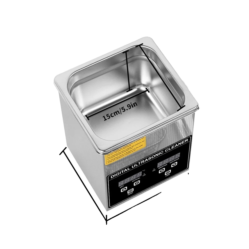 Ultraschallreiniger, 2 Liter Fassungsvermögen, Digitaler Timer Und Temperaturregelung, 2-liter-ultraschallreiniger