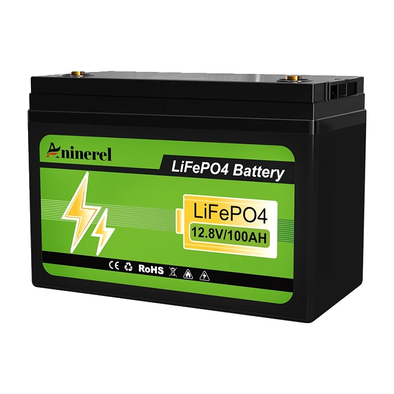 12-v-akku, Lifepo4-material, Integriertes Bms, 12 V 100 Ah