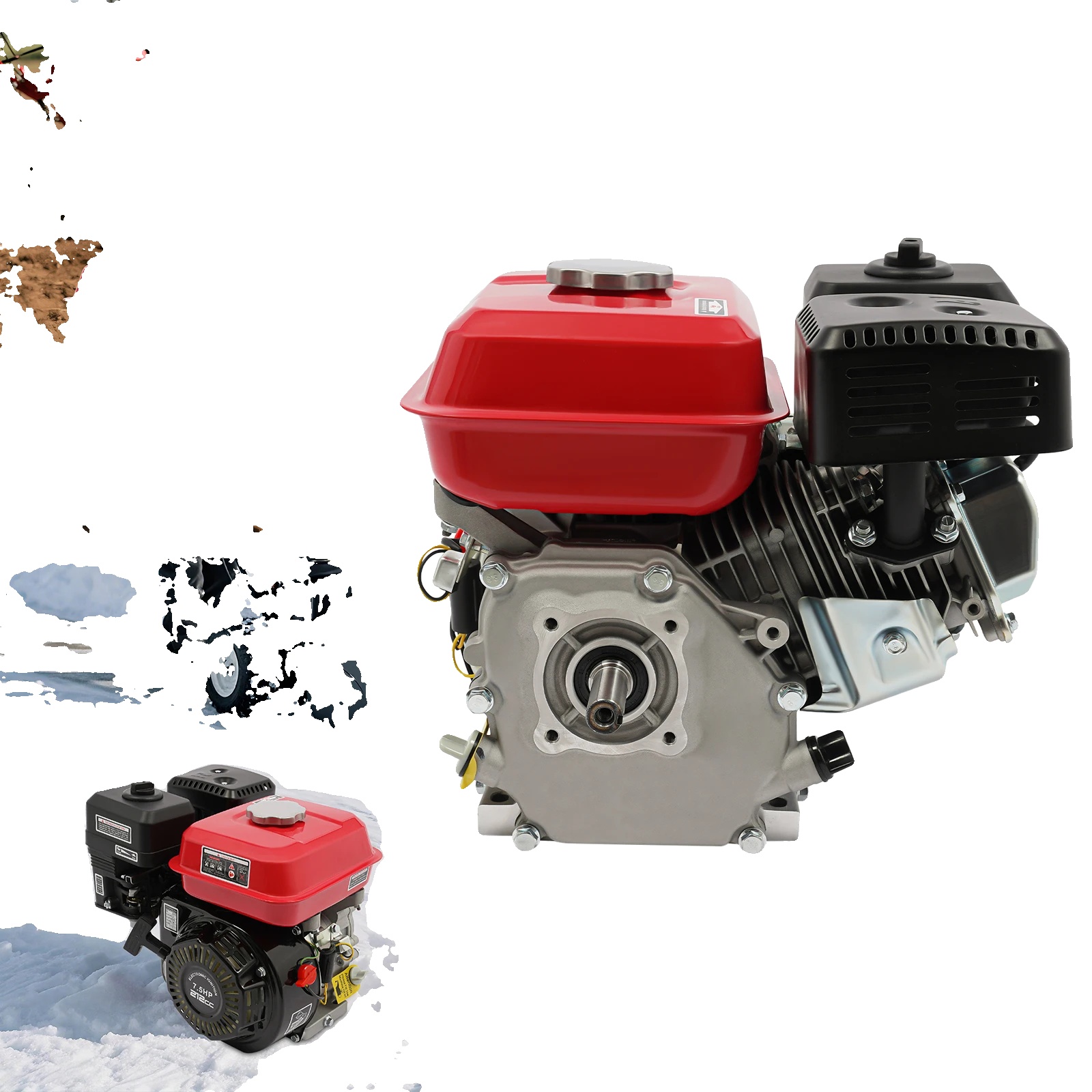 Benzinmotor, 7,5 Ps, Hubraum 212 Cm³, Luftgekühlt, Einzylinder, Viertakt