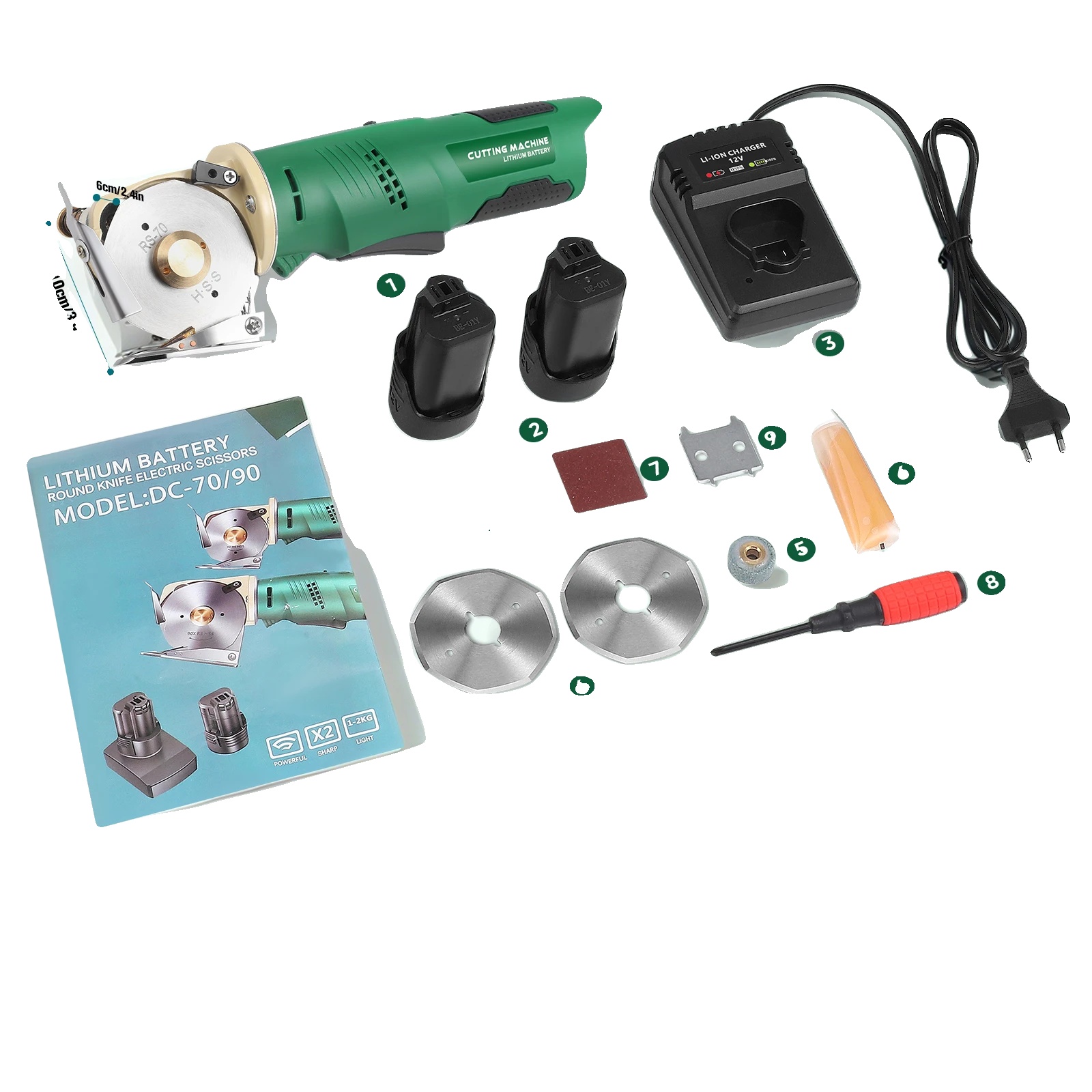 Elektrische Schere, Leistungsstarker Motor, Kabelloser Betrieb, Umweltfreundlich