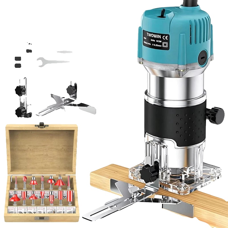 Oberfräse, 800-w-motor, 6 Einstellbare Geschwindigkeiten, Modell F-800w (bohrer)