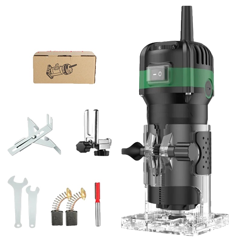 Oberfräse, 800-w-motor, 6 Einstellbare Geschwindigkeiten, Modell E-800w