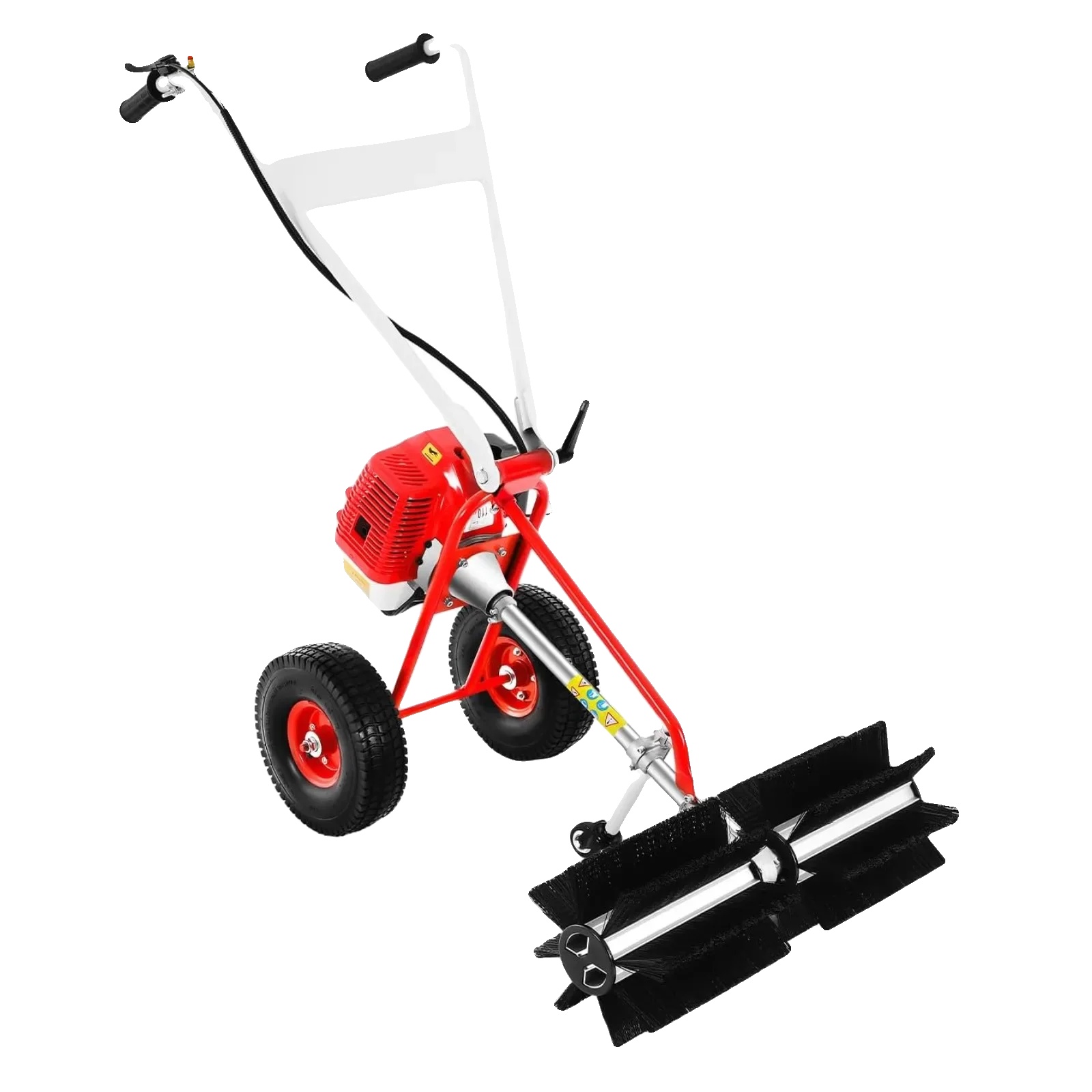 Kehrmaschine, 1,7 Ps Motor, 60 Cm Reinigungsbreite, Rot