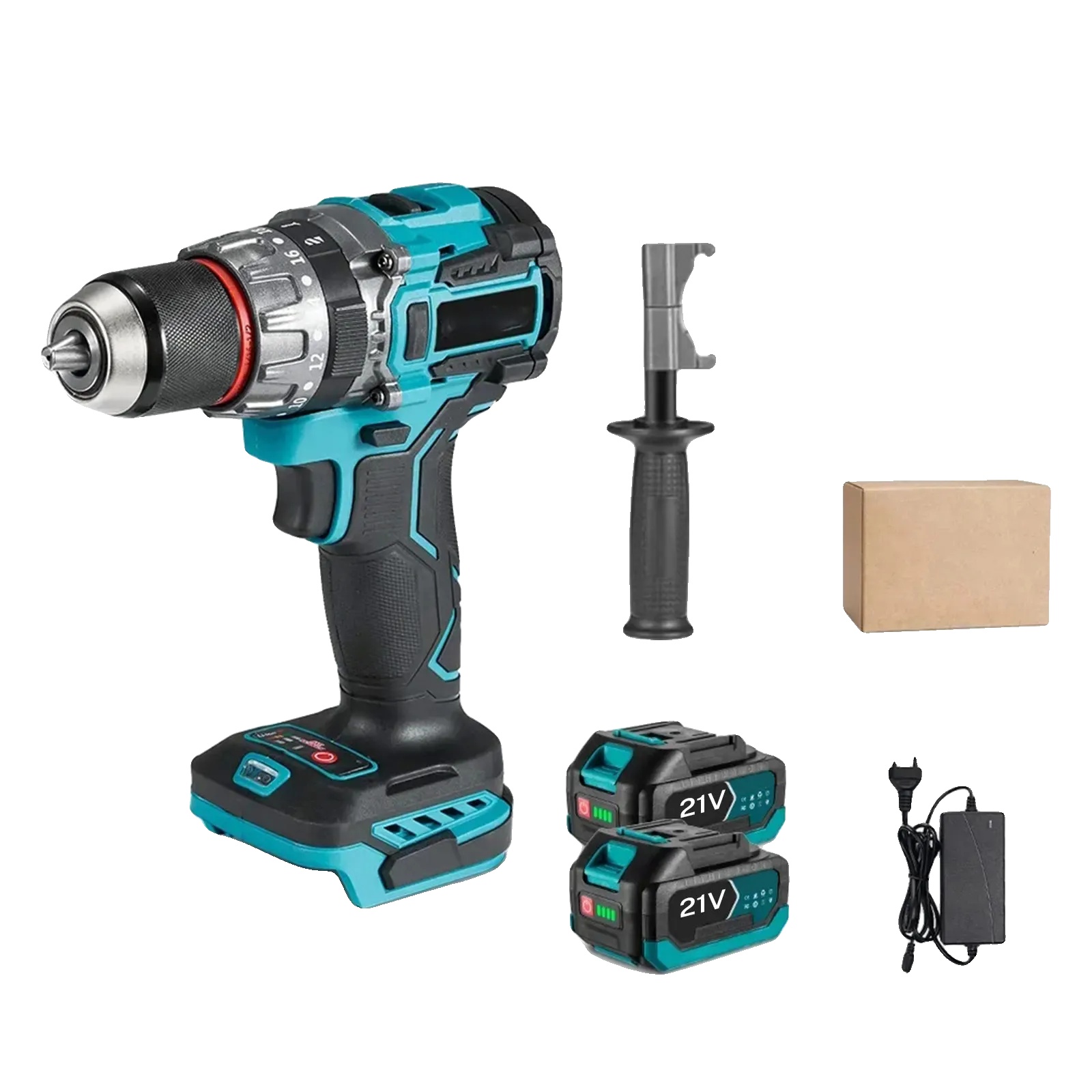 Schlagschrauber, Bürstenloser Motor, 20 Drehmomenteinstellungen, Standardpaket