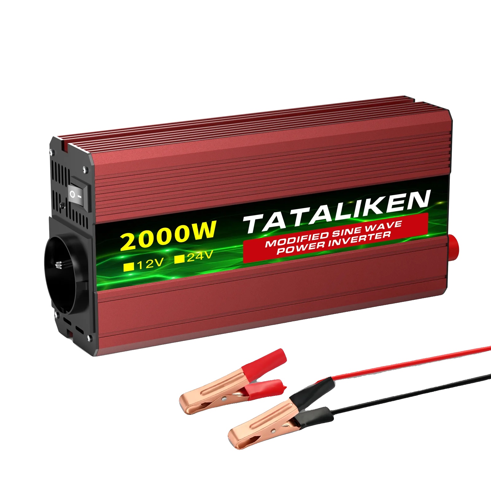 Wechselrichter, Intelligentes Kühlsystem, Benutzerfreundliches Digitaldisplay, 2000 W-a, Europa-d, 12 V-b, 220 V-d
