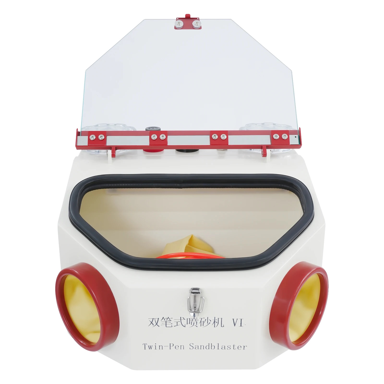 Sandstrahlgerät, Doppelstrahler, Led-licht, Weiß