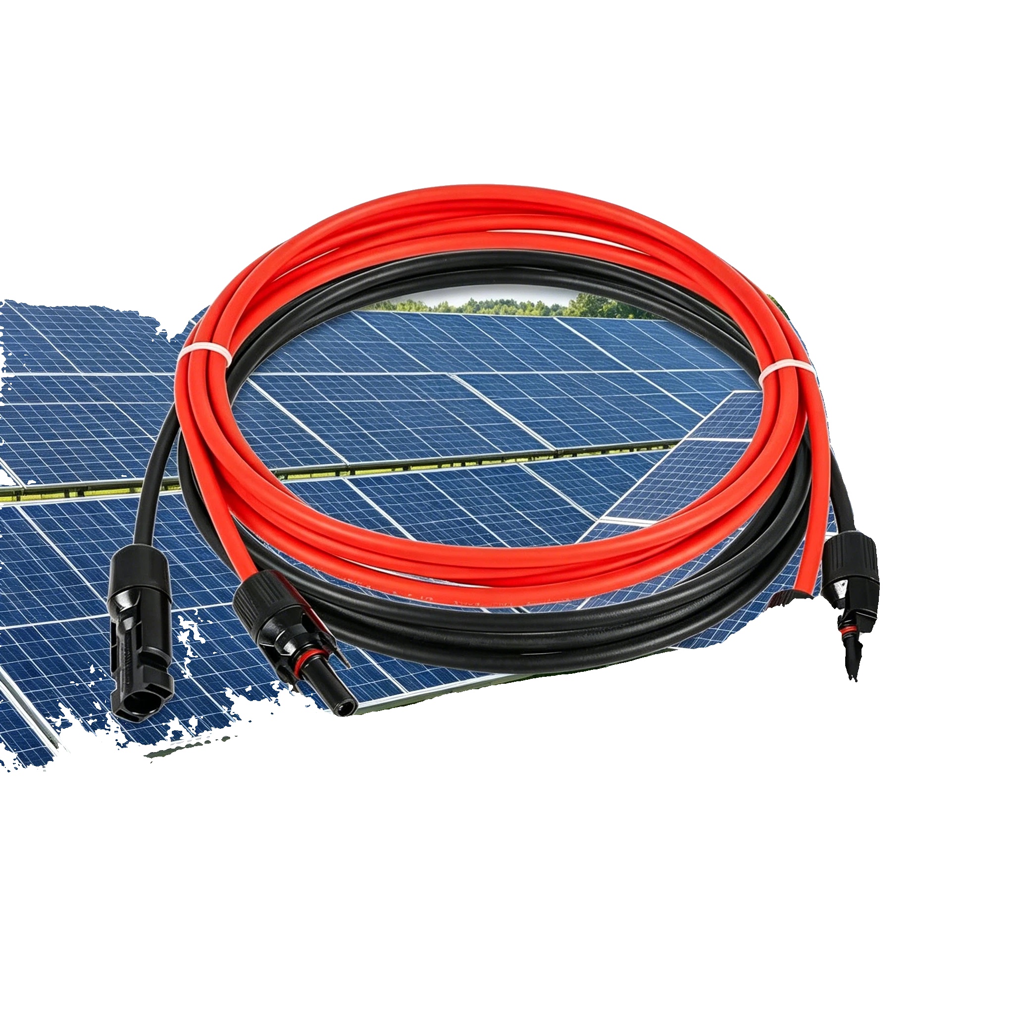 Solar-verlängerungskabel, Vorinstallierte Stecker, Robuste Isolierung, 10 M