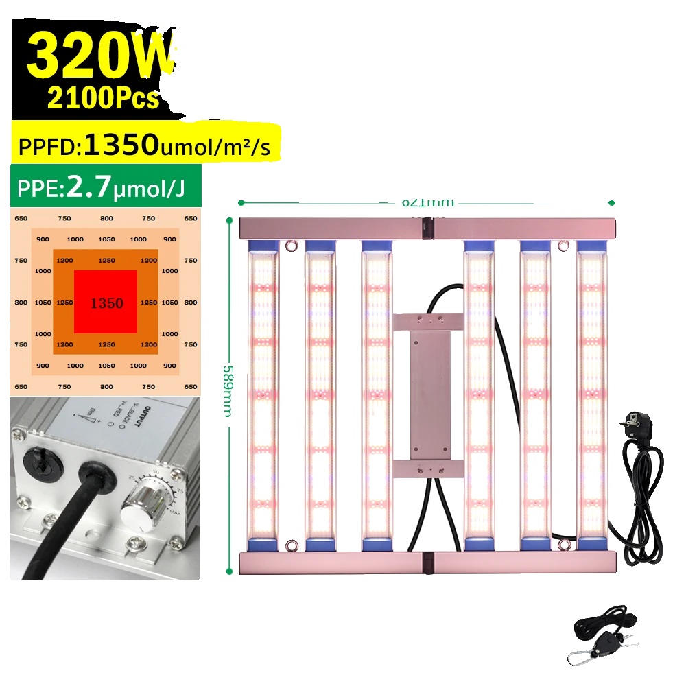 Led-pflanzenlampe, Vollspektrum, Hohe Leistung, 320 W