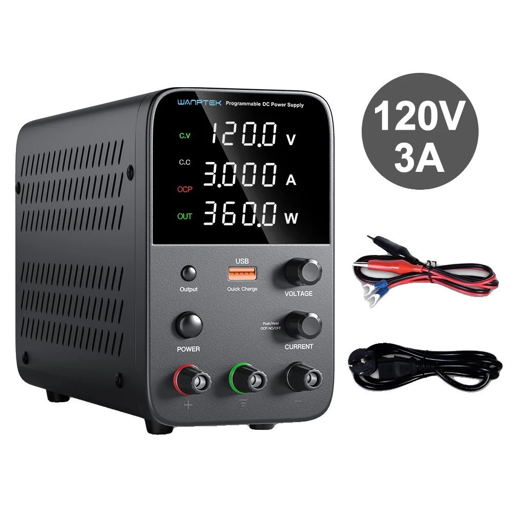 Netzteil, Einstellbare Spannung, Digitalanzeige, 120 V, 3 A Ausgang