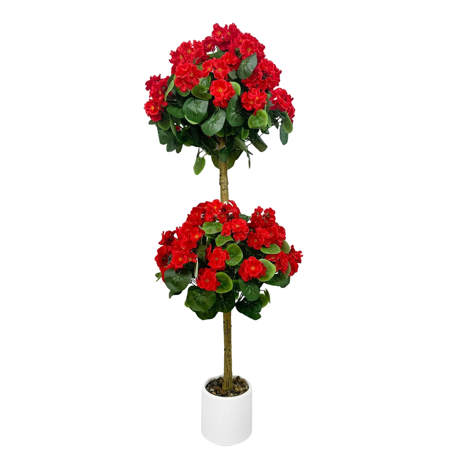 Formschnittbaum, Realistisches Design, Vielseitig Einsetzbar Im Innen- Und Außenbereich, Rot, 120 Cm
