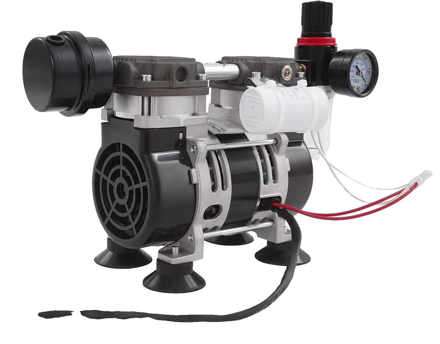 Vakuumpumpe, Ölfreier Betrieb, Robuste Bauweise, 220 V, Schwarz