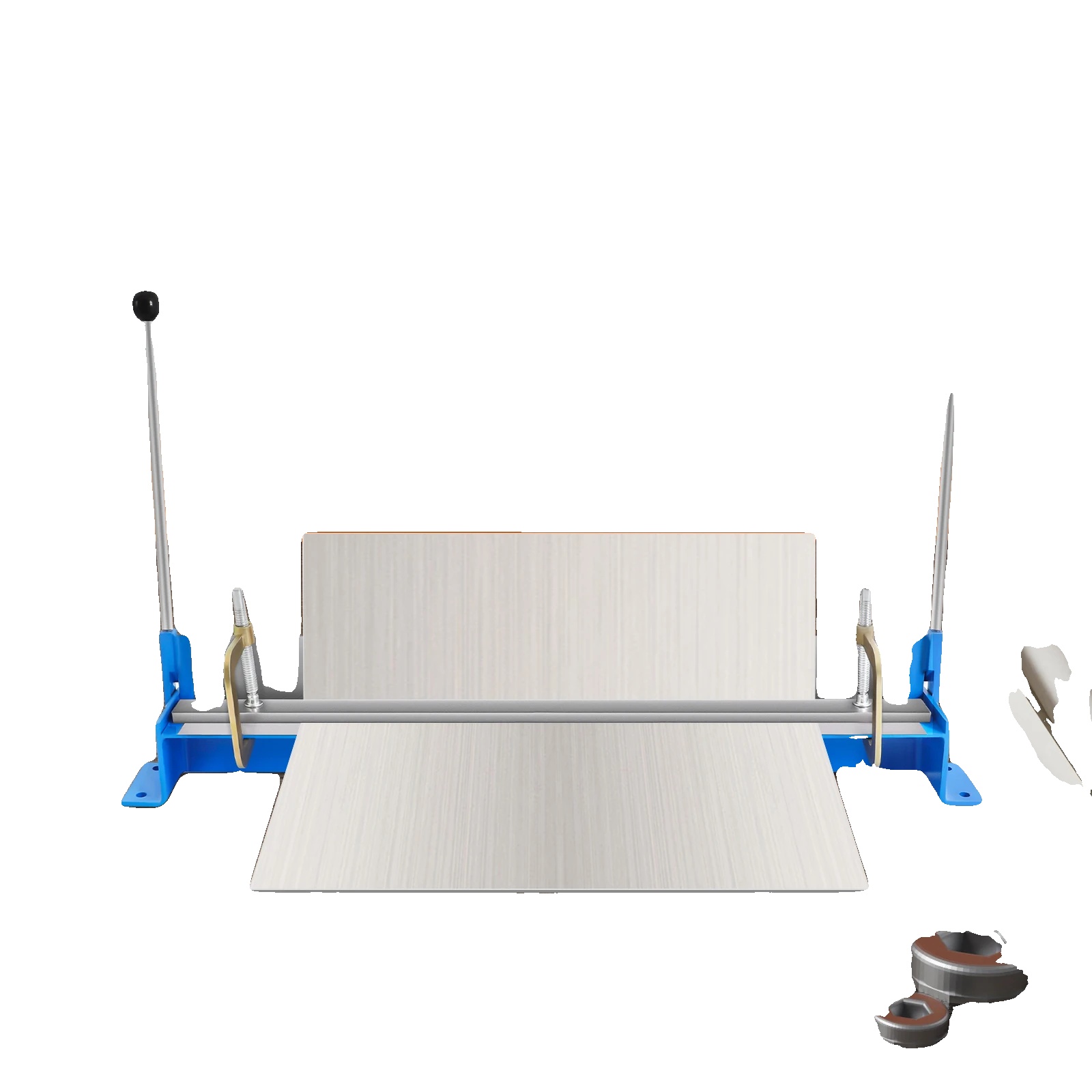 Metallbiegewerkzeug, Q235-stahl, Maximale Biegelänge 460 Mm, Maximale Biegedicke 0,8 Mm, Einstellbarer Biegewinkel 0–90°, Produktgröße 55,8 X 9 X 50 Cm