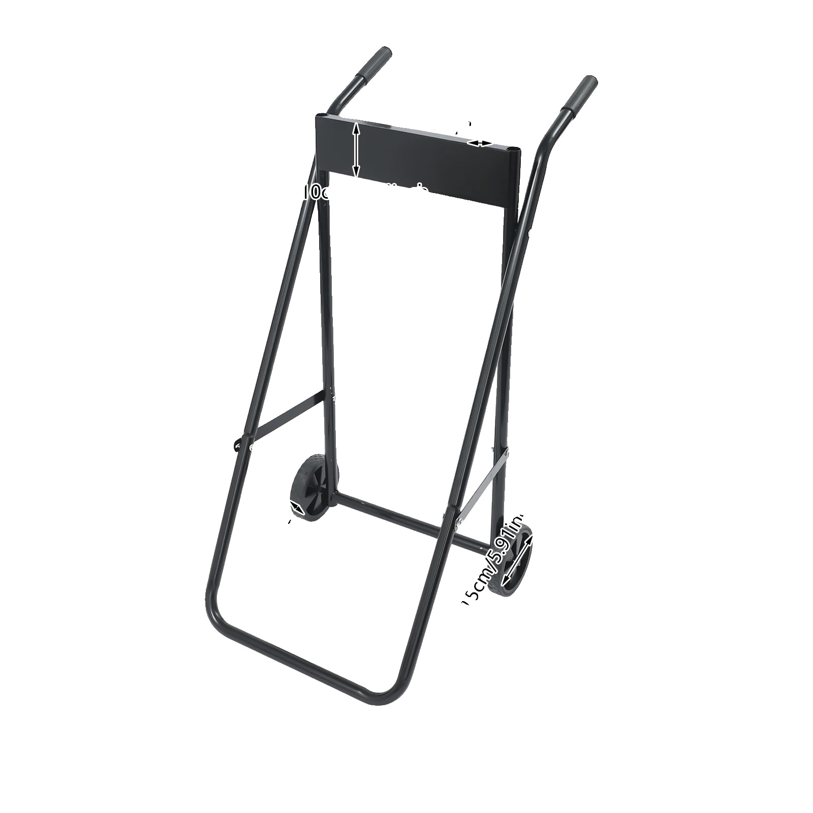 Außenbordmotorhalterung, Klappbar, Robuste Räder, Schwarz