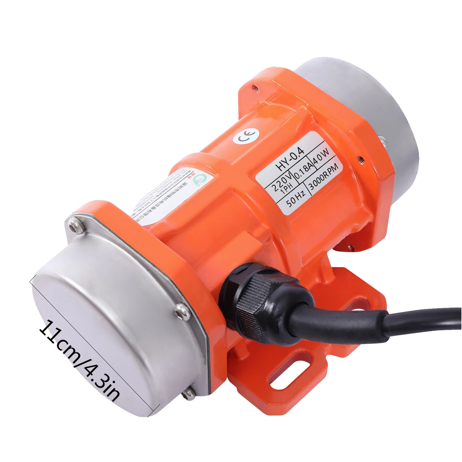 Vibrationsmotor, Hohe Drehzahl, Robuste Bauweise, Orange