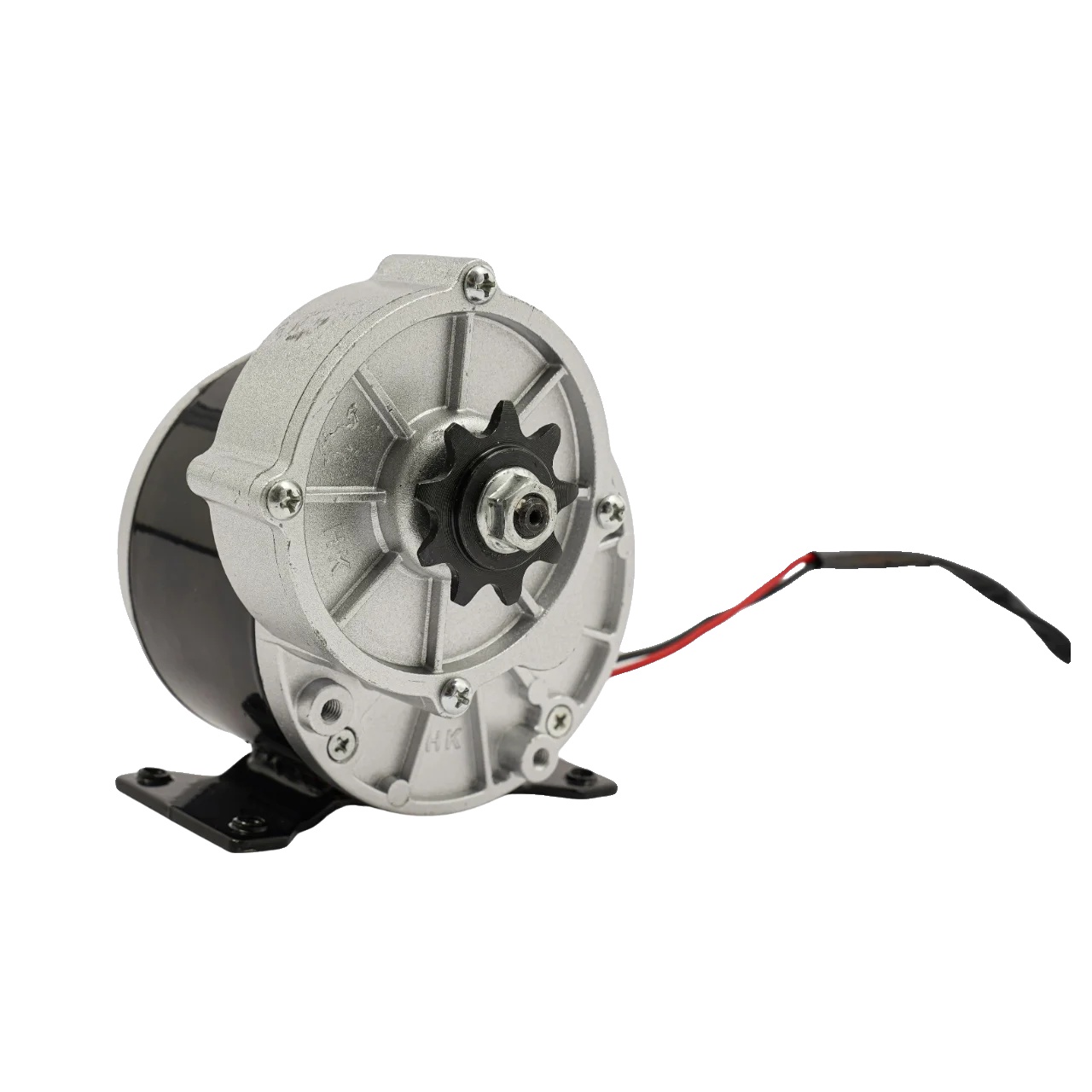 12-v-reduziermotor, Hohe Effizienz, Robuste Bauweise, Silber/schwarz