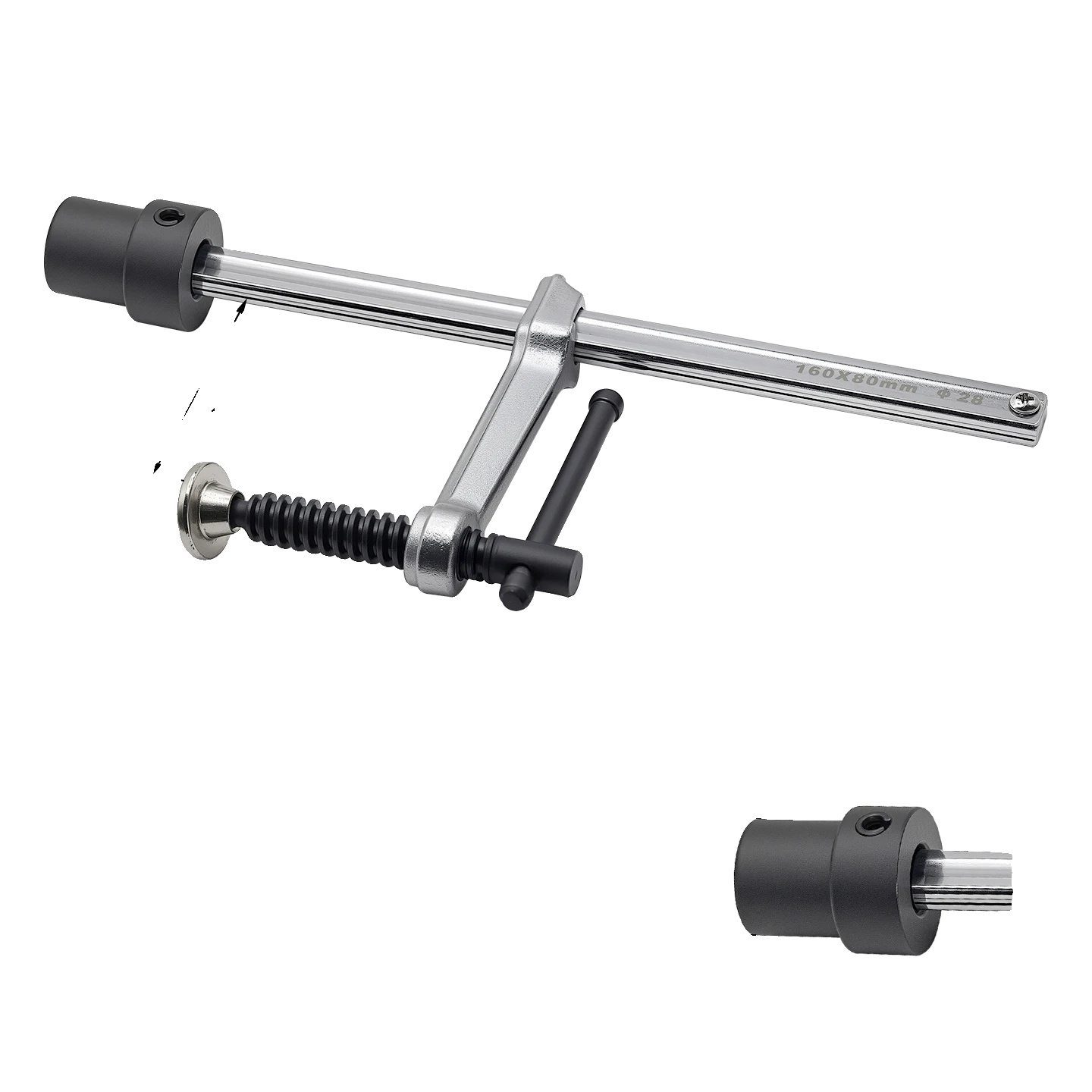 Verstellbare Klemme, Robuste Konstruktion, 28 Mm
