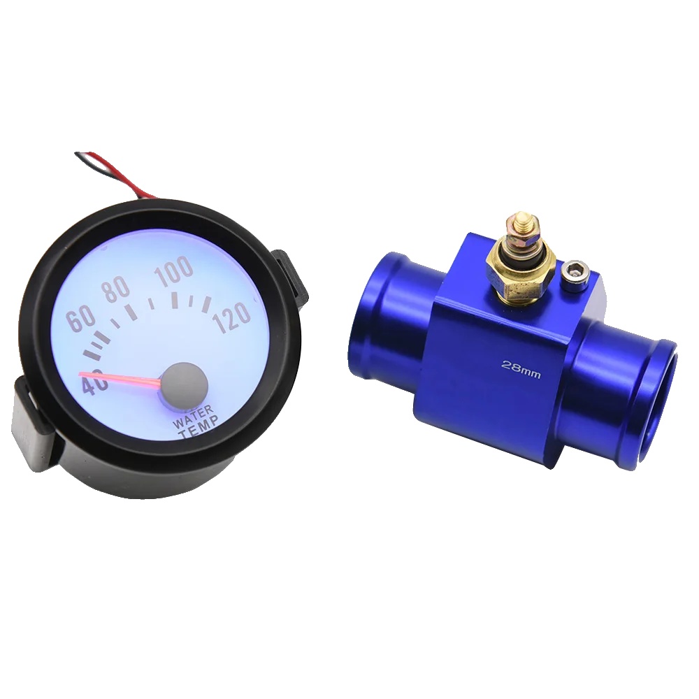 Wasserthermometer, Messbereich 40 Bis 120 °c, Einfache Installation, Blau, 28 Mm