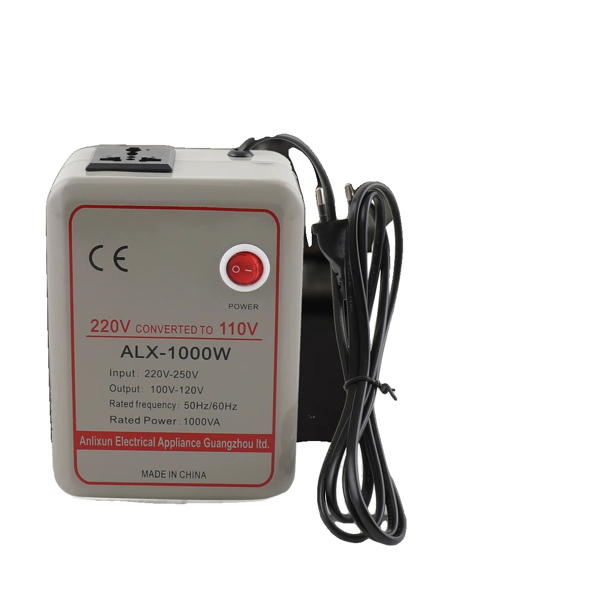 Abwärtstransformator, 220–250 V Auf 110–120 V, Überlastschutz, Max. 1000 W