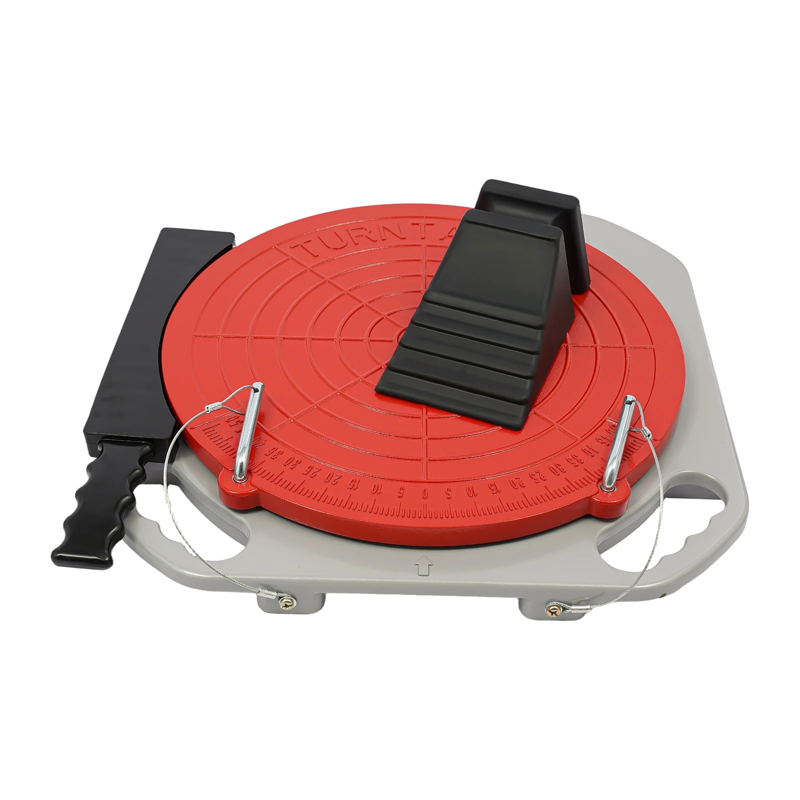 Drehbare Platten Zur Achsvermessung, Magnesiumlegierung, 360°-drehung, 2 T Tragfähigkeit, 40 X 40 X 5 Cm, Skala 0–50°