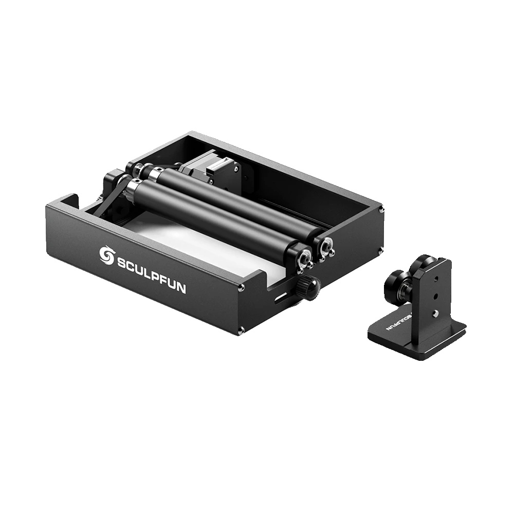 Rotierende Rolle, Verstellbare Welle, Plug-and-play-design, Sculpfun Ra Mini