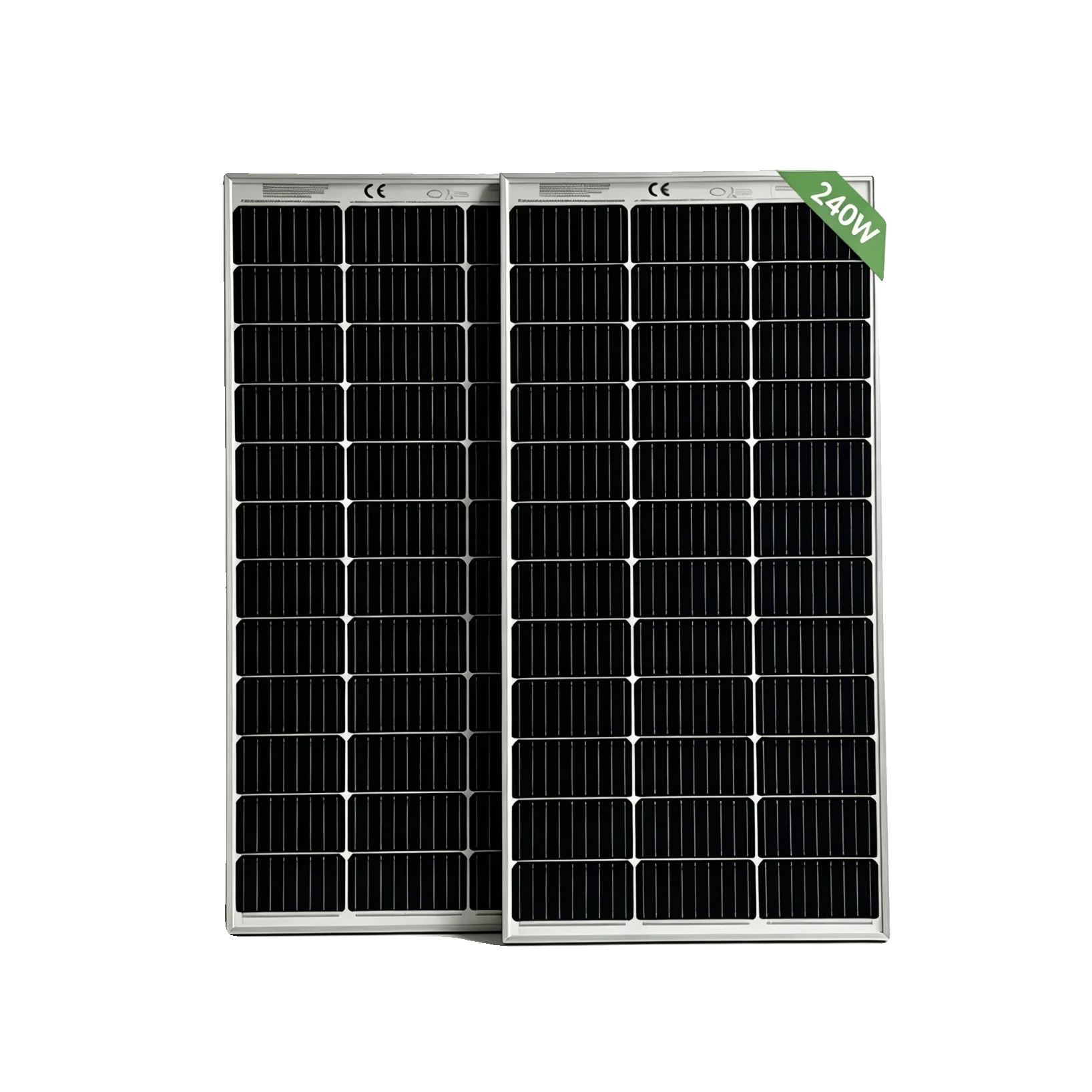 Solarmodul, Monokristallines Material, Hoher Wirkungsgrad, 2 Stück Tm 120w