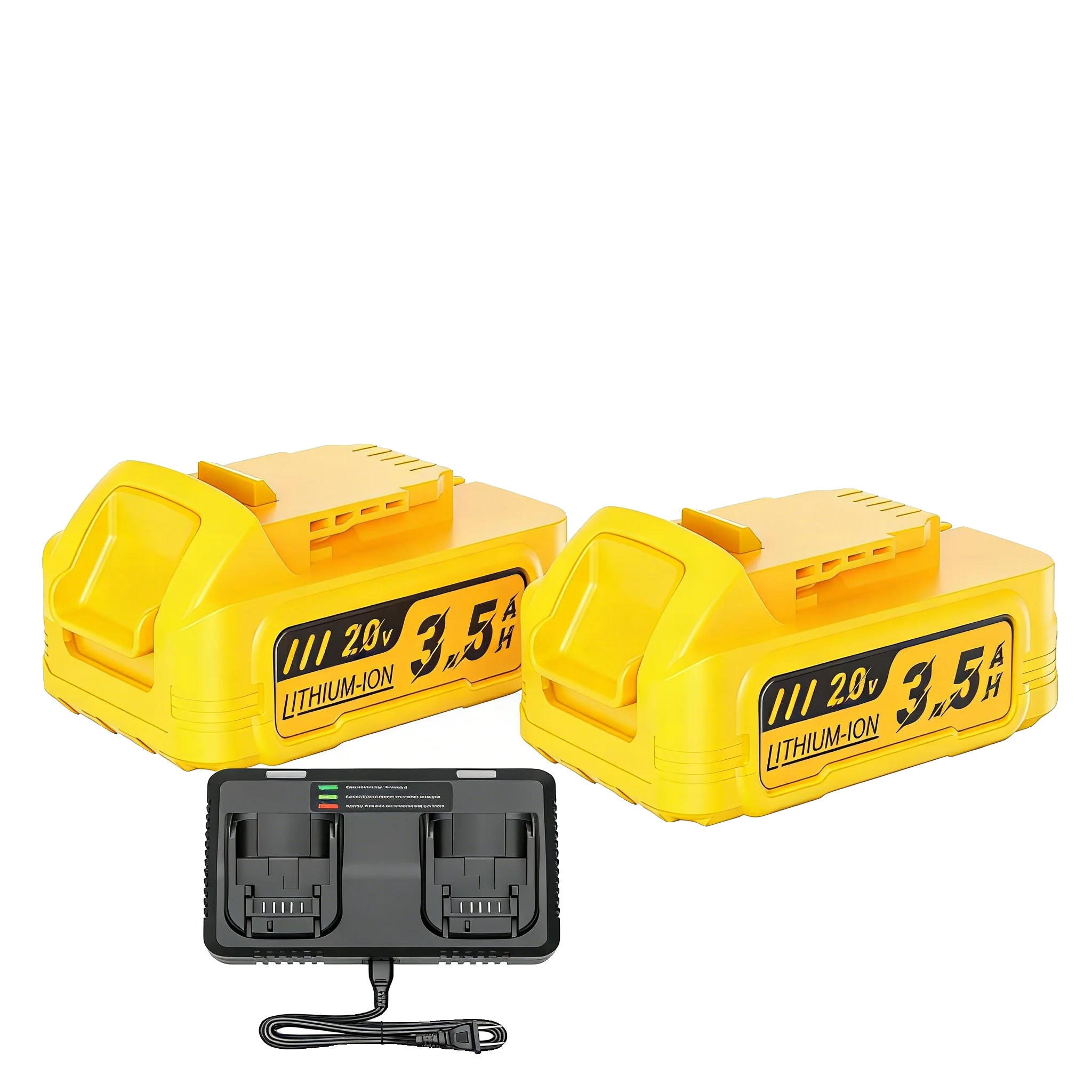 Ersatzakku, 3500 Mah Kapazität, Universell Kompatibel, 2bat-6a Ladegerät