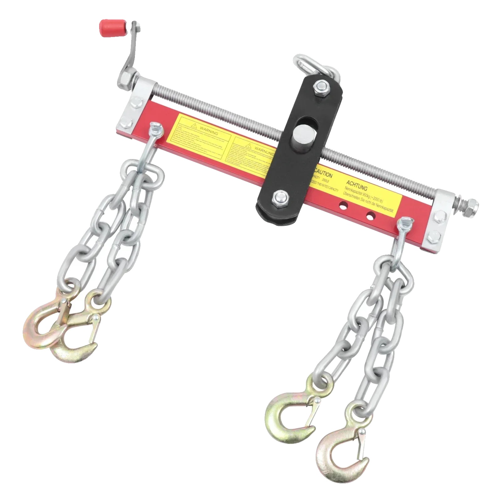Werkstattkranpositionierer, 900 Kg Tragfähigkeit, Robuste Stahlkonstruktion, Rot