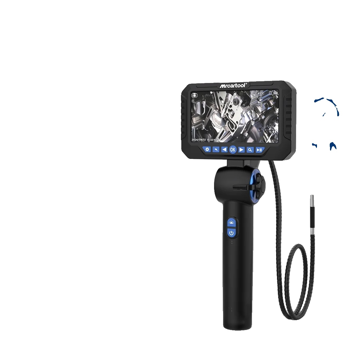 Endoskopische Inspektionskamera Für Fahrzeuge, 6,25-mm-objektiv, 1920 X 1080 Pixel Auflösung, 1 M Kabellänge, Schutzart Ip67 (wasserdicht), 210° Schwenkbereich
