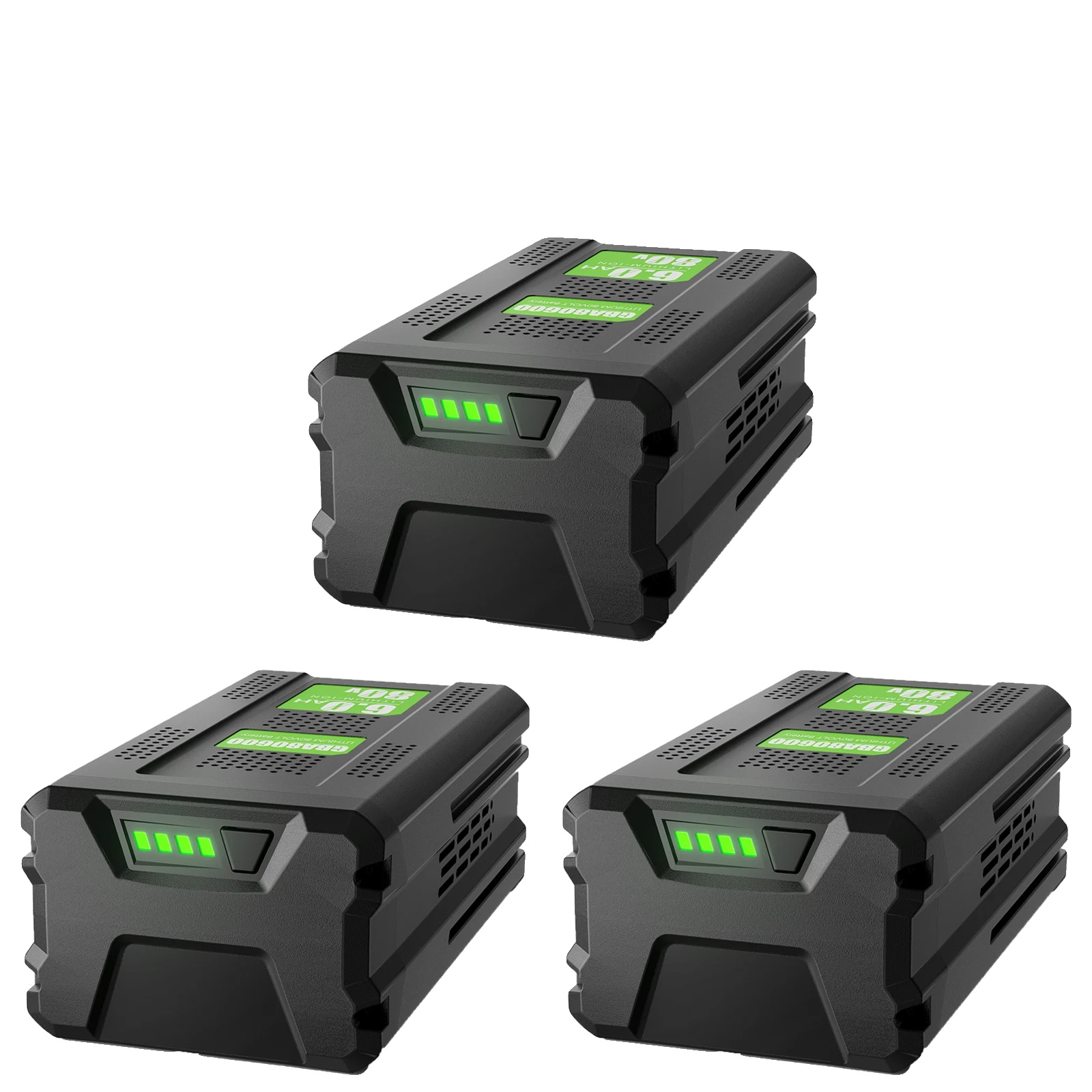Ersatzakku, 6000 Mah Kapazität, Kompatibel Mit Gba80600 Und Gba80200, 3er-packung Mit 6000-mah-akkus