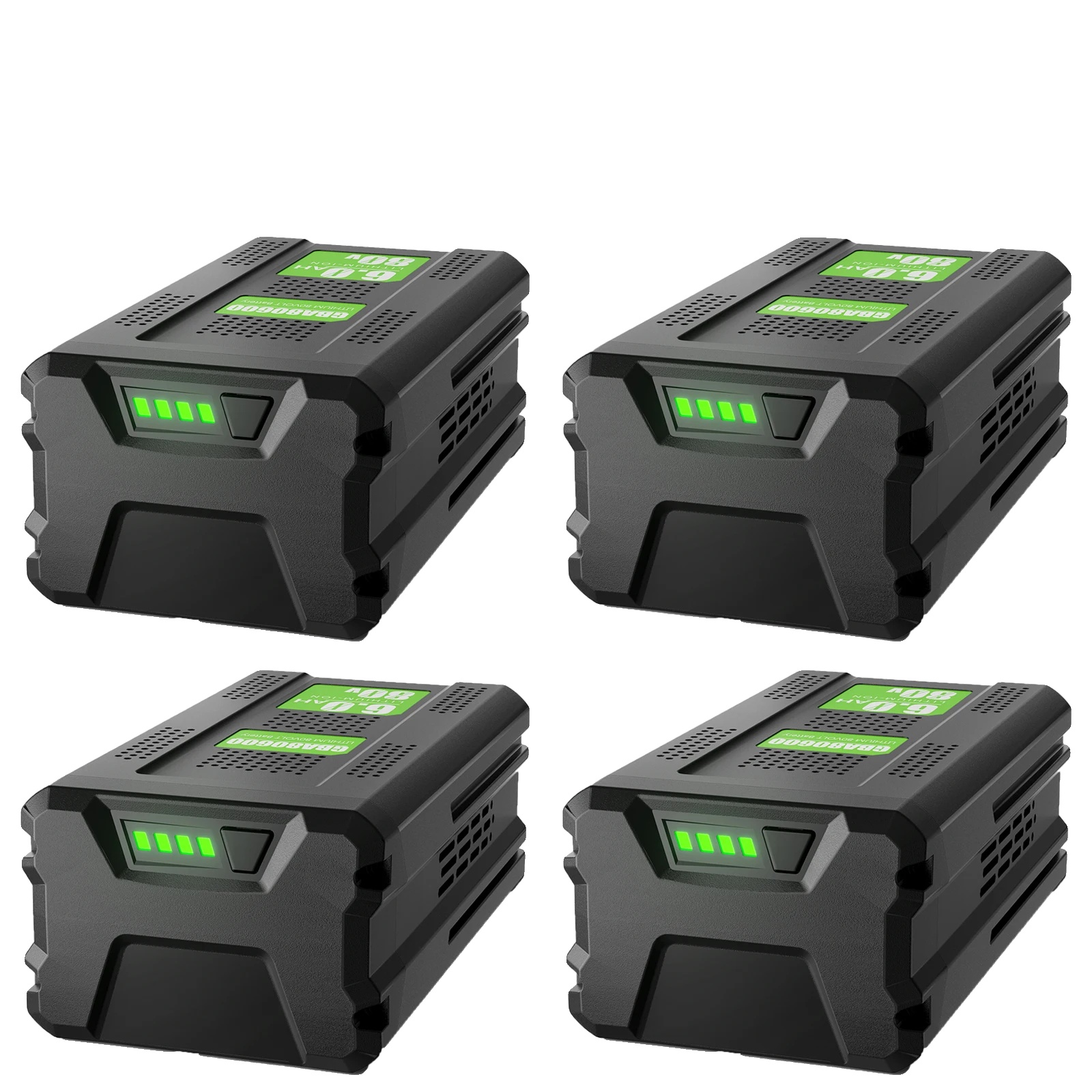 Ersatzakku, 6000 Mah Kapazität, Kompatibel Mit Gba80600 Und Gba80200, 4er-packung Mit 6000-mah-akkus