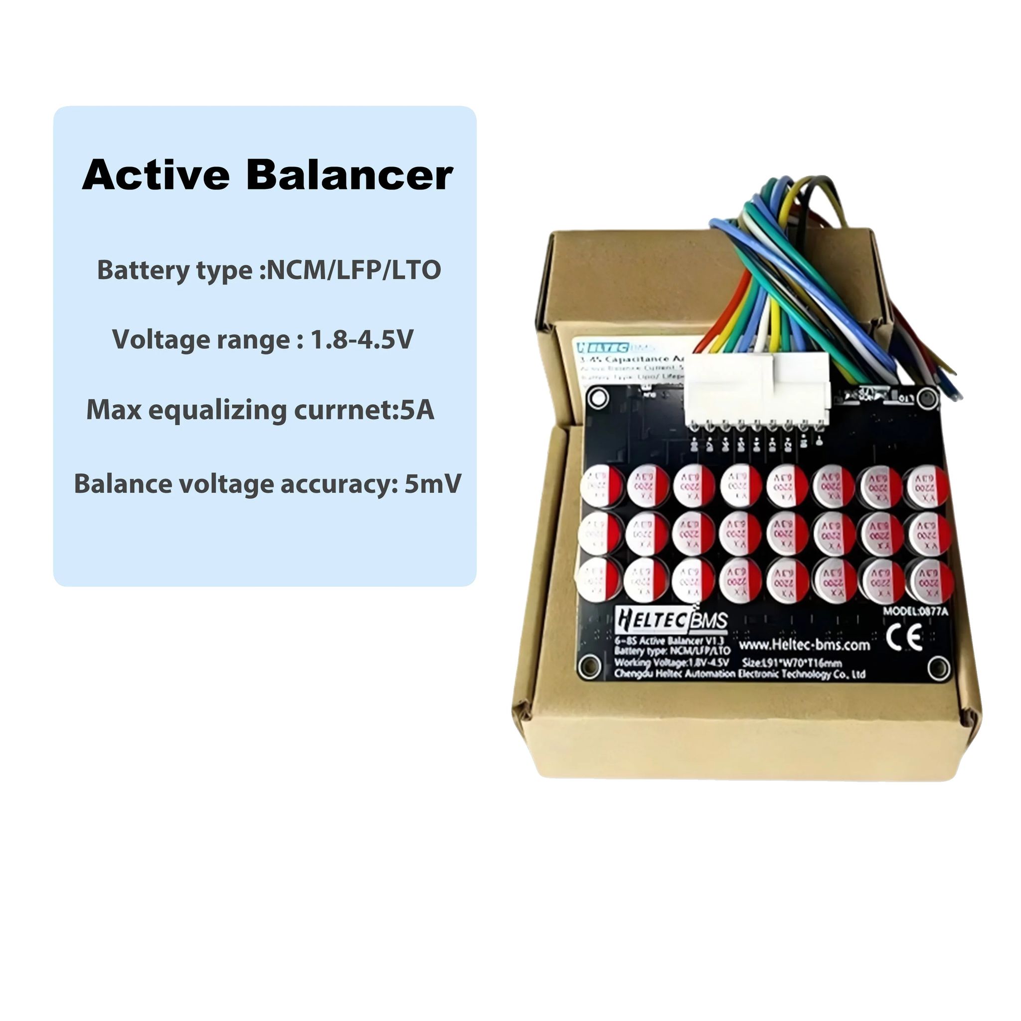 Batteriebalancer, Aktive Balancer-technologie, Unterstützt Mehrere Spannungen, 12-16s Balancer