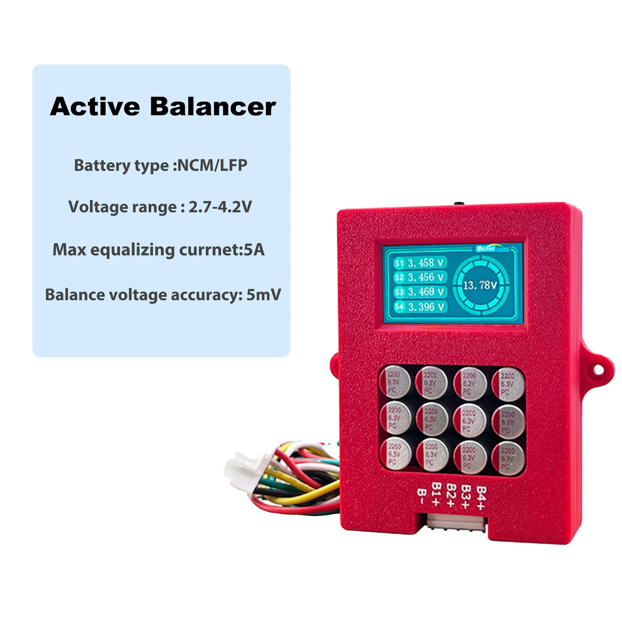 Batteriebalancer, Aktive Balancer-technologie, Unterstützt Mehrere Spannungen, 4s Ncm Lfp Balancer