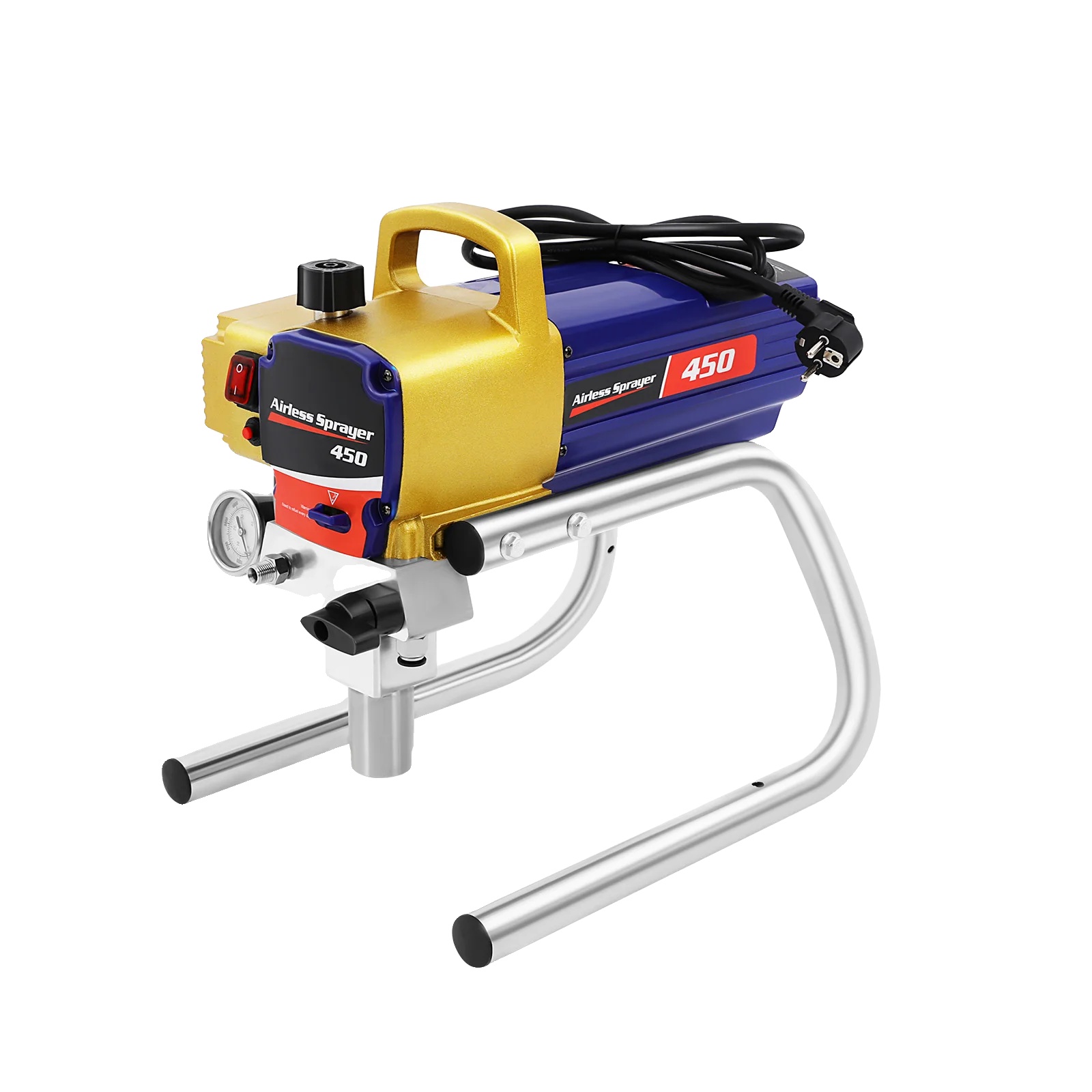 Airless-farbspritzgerät, Maximaler Druck 3300 Psi, 8 M Schlauch, Blau, Eu
