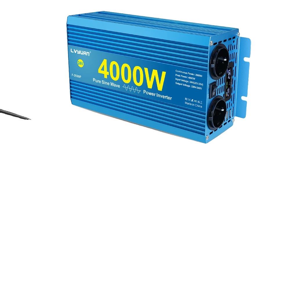 Reiner Sinus-wechselrichter, Lcd-bildschirm, Vielseitige Eingangsspannung, 24 V, 4000 W, 2 Eu