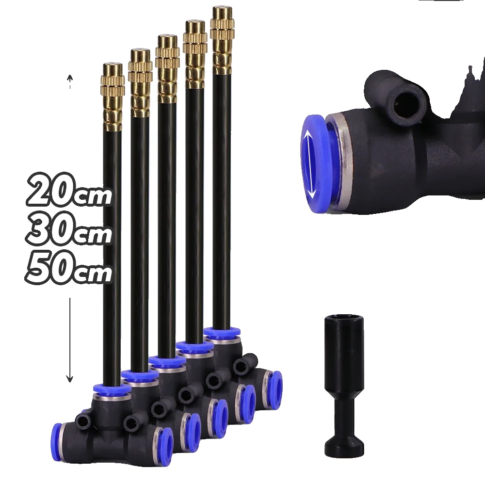 Sprühdüse, Einstellbare Sprühmuster, Robustes Design, 30 Cm, Für 8-mm-schläuche