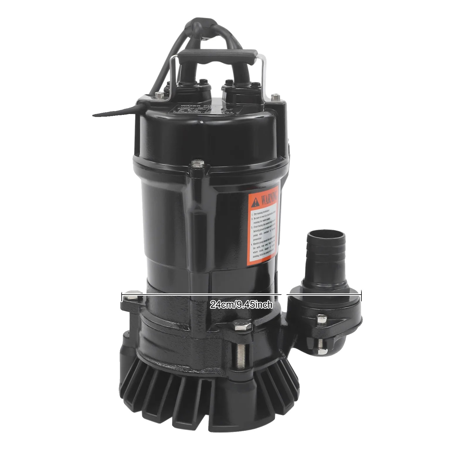 Tauchpumpe, Hohe Förderleistung, Robuste Bauweise, 550 W, Schwarz