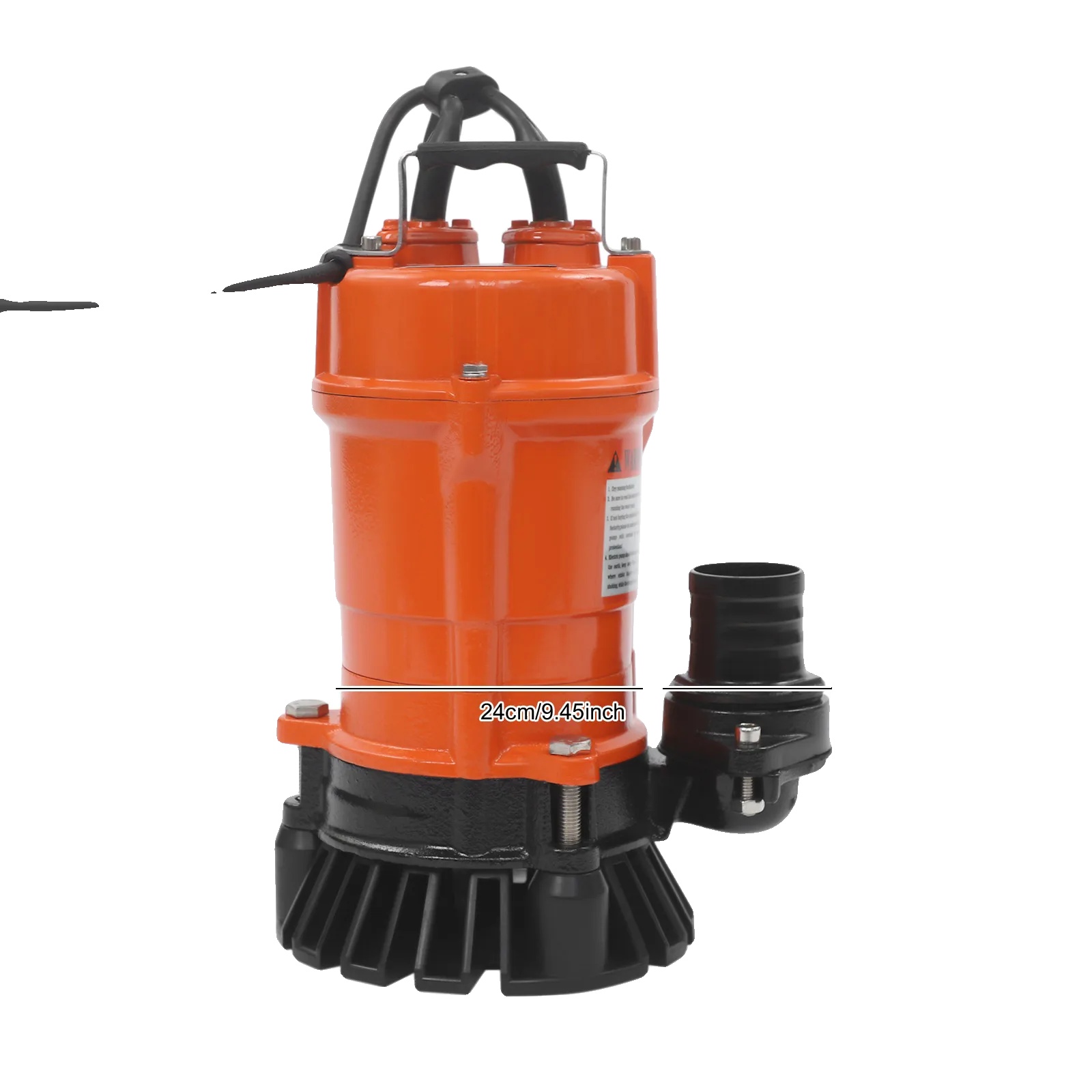 Tauchpumpe, Hohe Förderleistung, Robuste Bauweise, 550 W, Orange