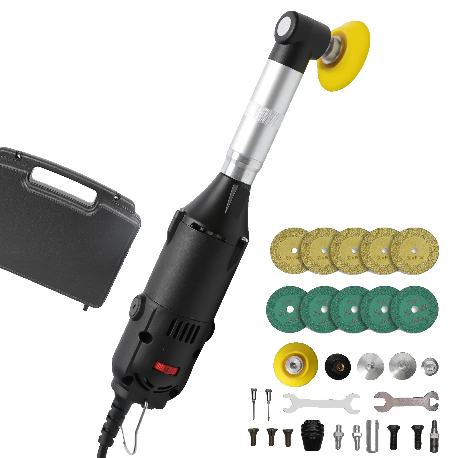 Elektrischer Geradschleifer, 6 Variable Geschwindigkeiten, Ergonomisches Design, 350 W