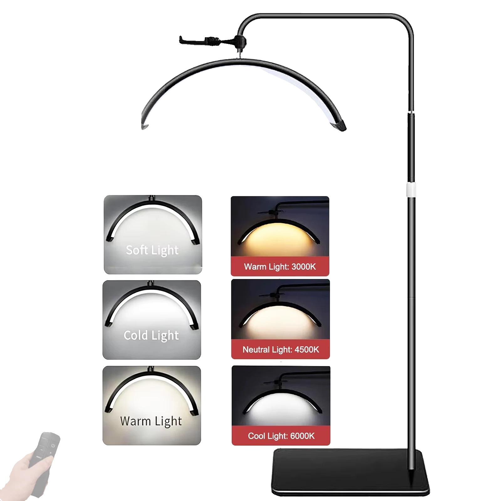 Stehlampe, Helligkeit Einstellbar, Zwei Farbtemperaturen, Set B