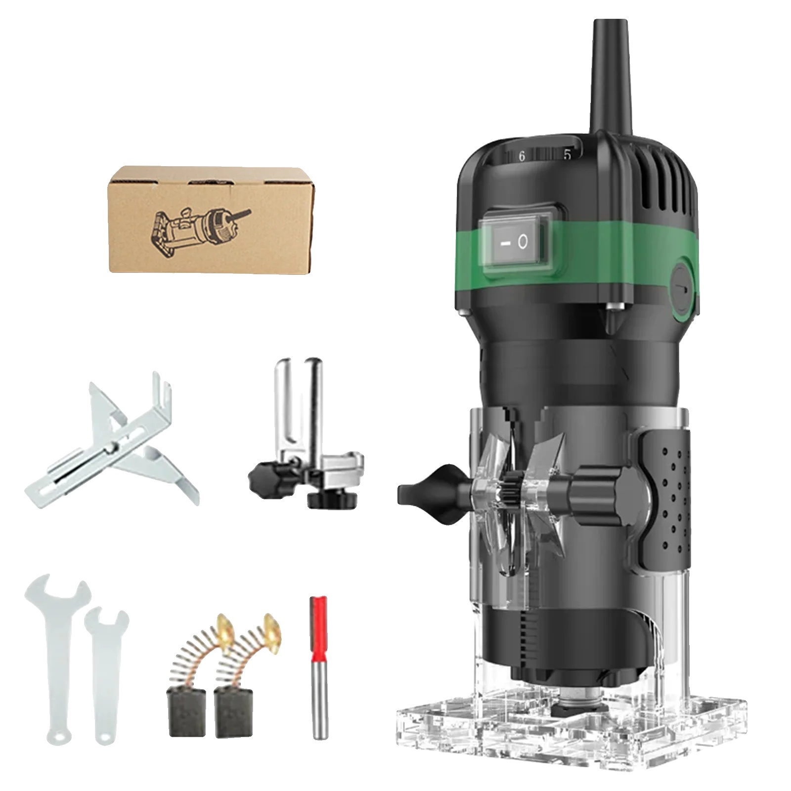 Router, 800 W Leistung, 30000 U/min Drehzahl, 800 W + 33000 U/min