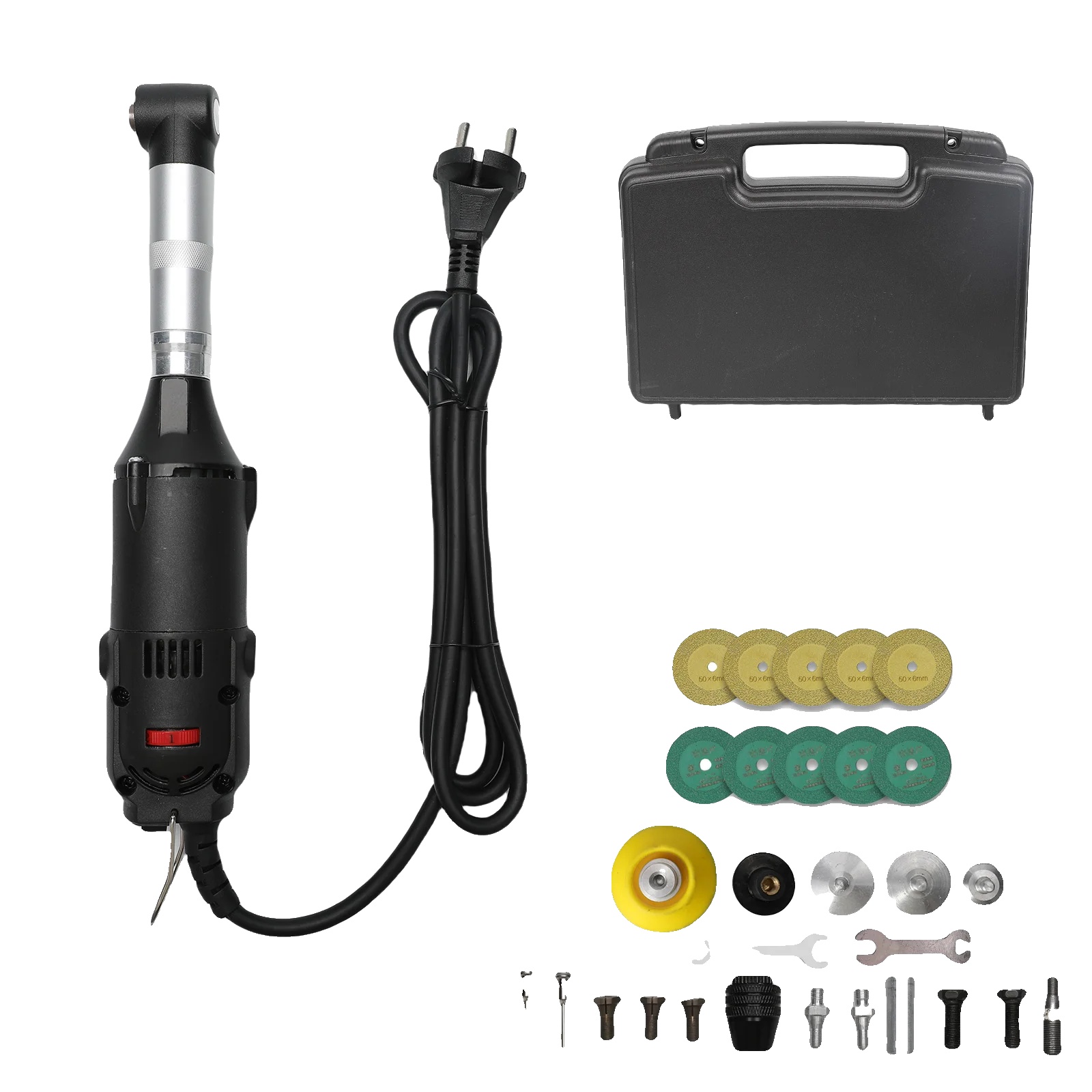 Elektrischer Winkelschleifer, 6 Geschwindigkeitsstufen, Ergonomisches Design, Typ B
