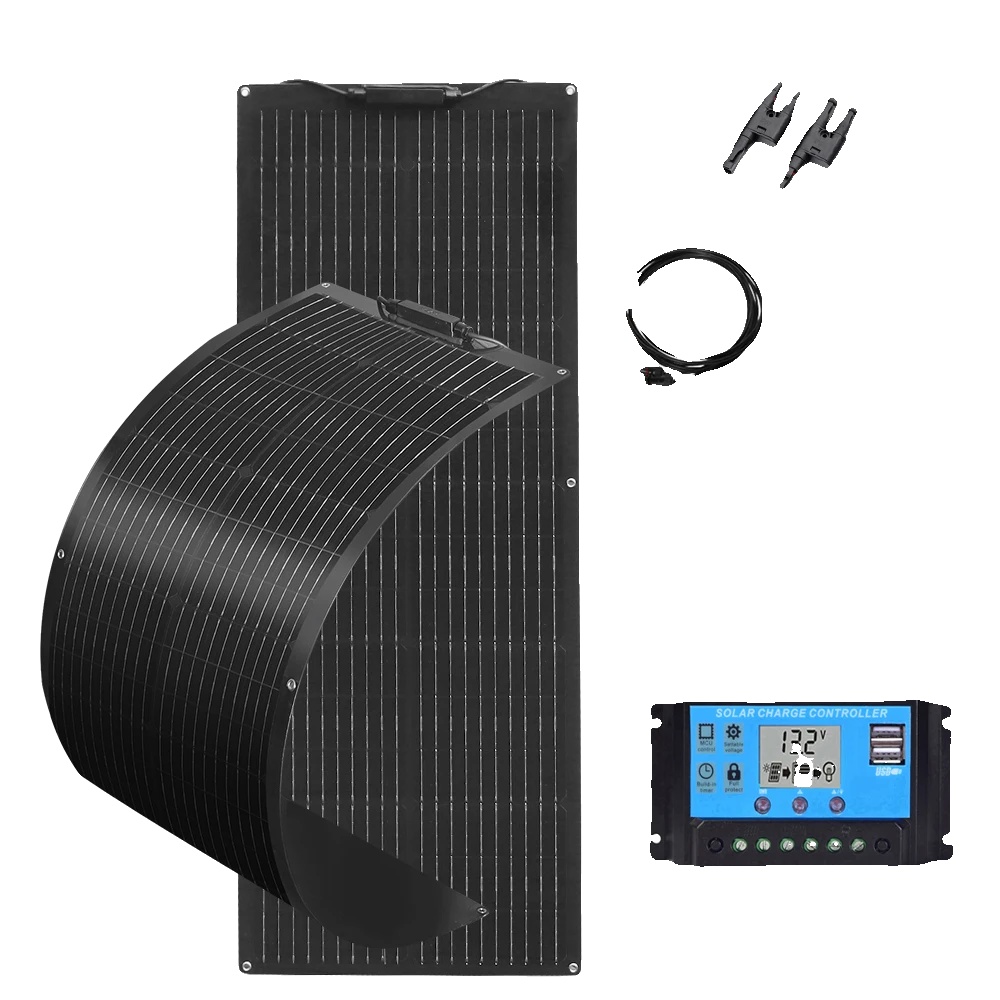 Solarmodul-set, 160 W Leistung, Flexibles Design, 160-w-solarset