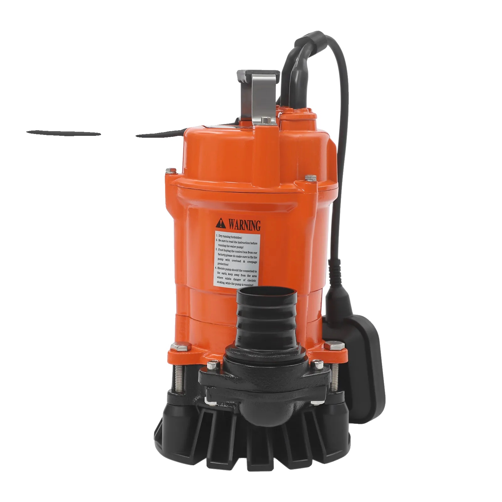 Tauchpumpe, Hohe Förderleistung, Robuste Bauweise, 550 W, Orange, Eu-e