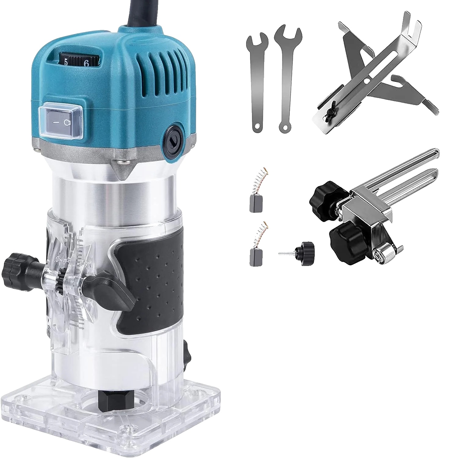 Fräse, Leistungsstarker Motor, Leichtes Design, 800 W, 30.000 U/min