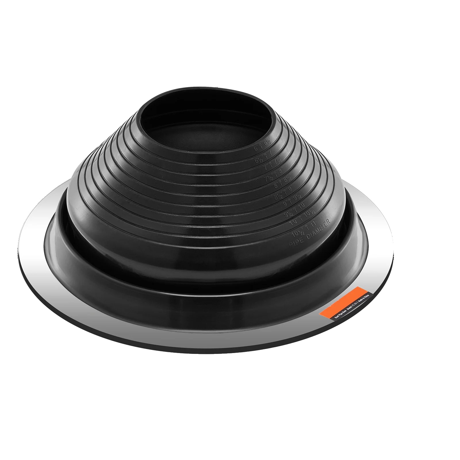 Dachrohr-eindeckset, Flexibles Epdm, Temperaturbeständig, 2 Stück 11 Zoll